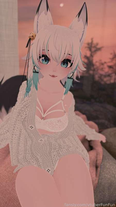 Oh, stepbro, do you want to play with me?~ &gt;-&lt;

#vtuber #fox #foxgirl #kitsune #3d #anime #hentai #vr #vrchat #furry #cat #catgirl #tail #neko