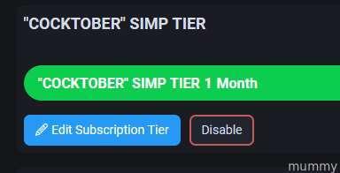 Reminder that this tier is the same as simp tier but at a lower cost for this month alone for those who want to indulge in simp tier but cannot pay the full price ♥️