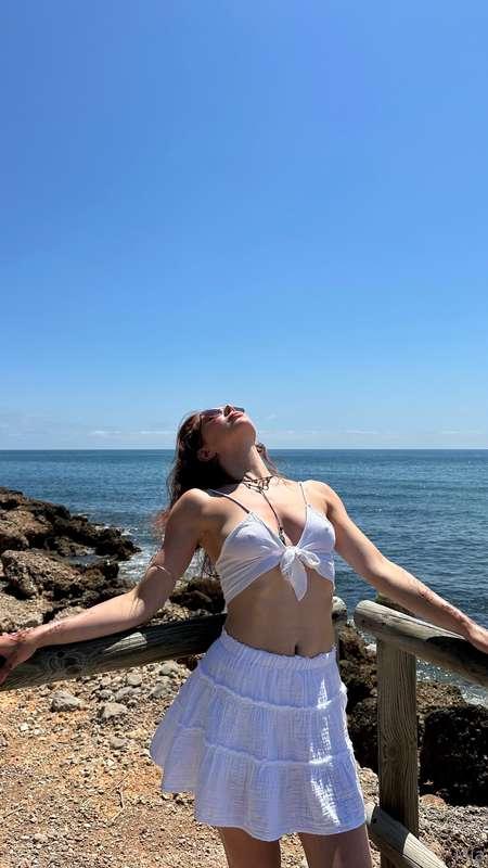 I like to lie on the sand and sunbathe 🌤️ I love it when the..