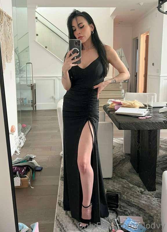 If you love me in this dress, you're gonna love me even more..