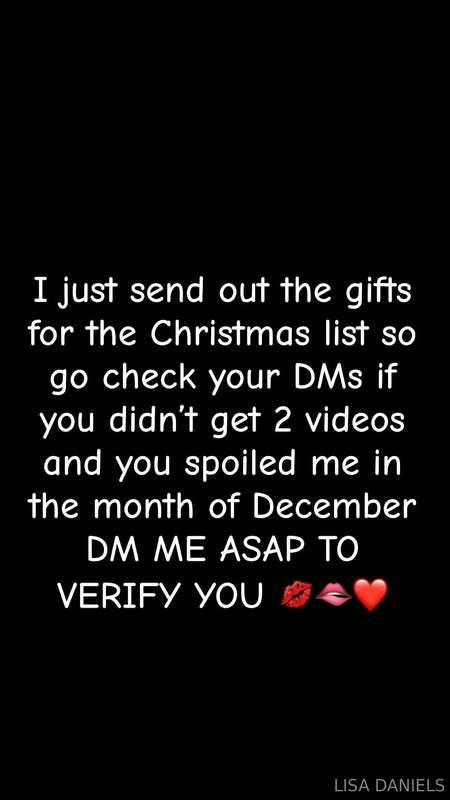 PLEASE CHECK YOUR DMS 🎁🎅🎄 this is from Dec 12 until now 