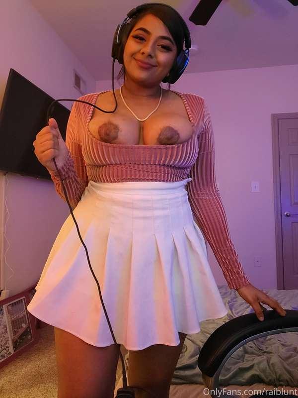Busting out! No panties tonight
