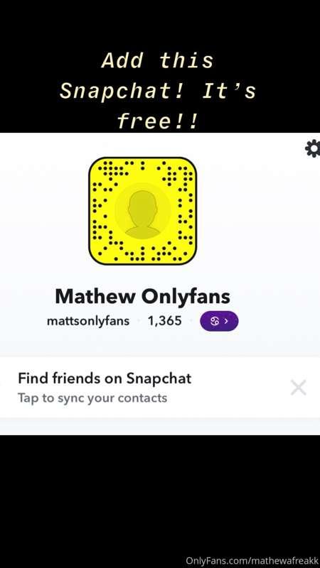 If you have Snapchat please add my private snap I made for y..