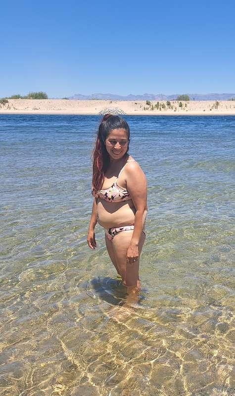 FIVE MONTHS PREGGO at the Cali Beach! 🔥  PROUD black bred cu..