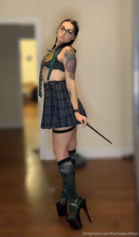 What’s your house? #slytherin 
Wanna see more? You know what..