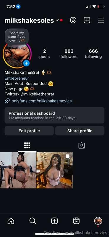 Go follow my new Instagram they suspended my old account 😔 @..