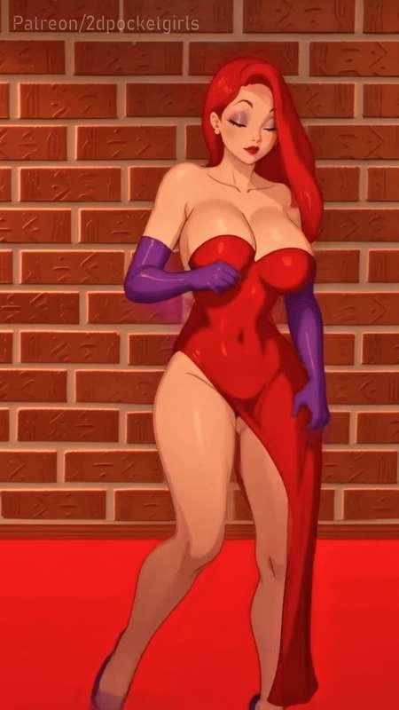 Jessica Rabbit bouncing dance