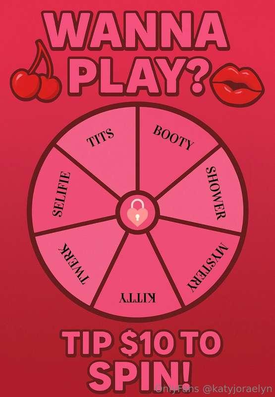 SPIN FOR SIN 🎰💋 $10 TIP FOR A TURNLet’s play a dirty little ..