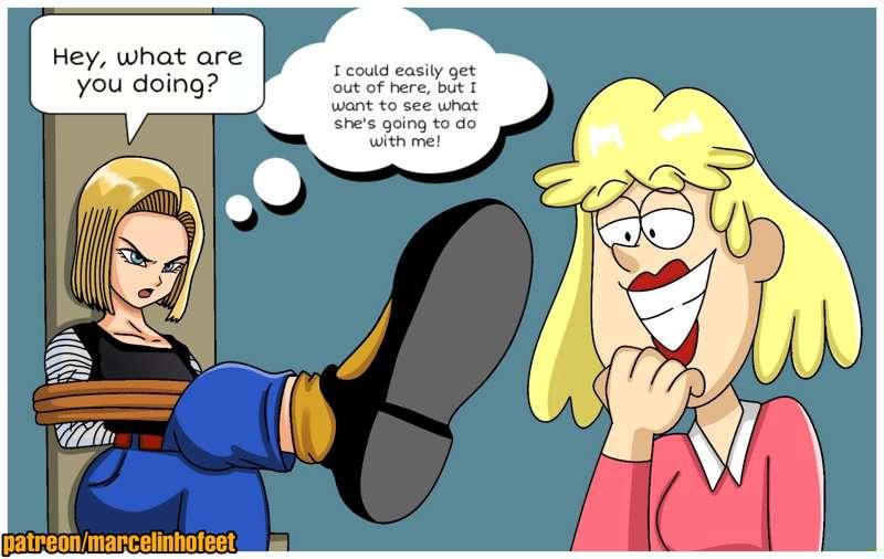 Android 18 Foot Gagging (Exclusive)