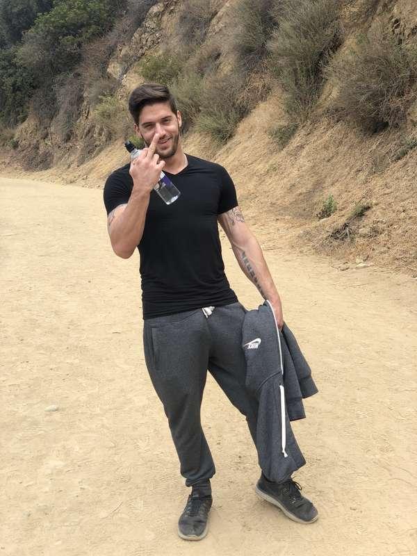 Goofing off on my hike!