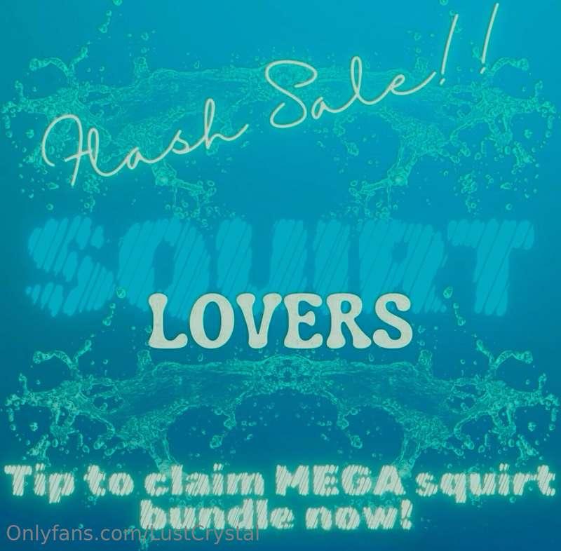 $9.99 for $999 worth of mybest SQUIRT CONTENT!💦first few fan..