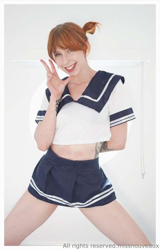 How adorable do i look in this uniform? Unlock for the full ..