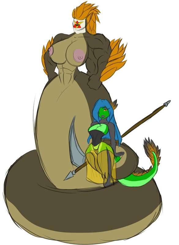 The Basilisk Queen and her high priestess