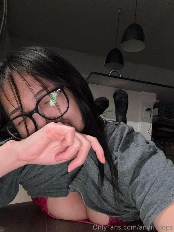 new house no furniture but like boobs on the floor 