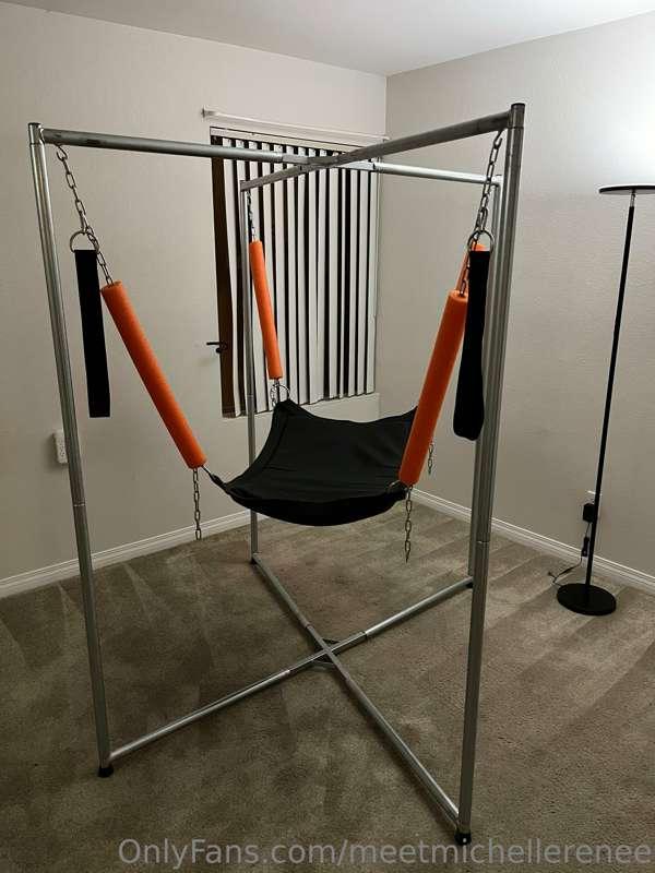 Huge thank you to my friend/client who set up my new swing f..