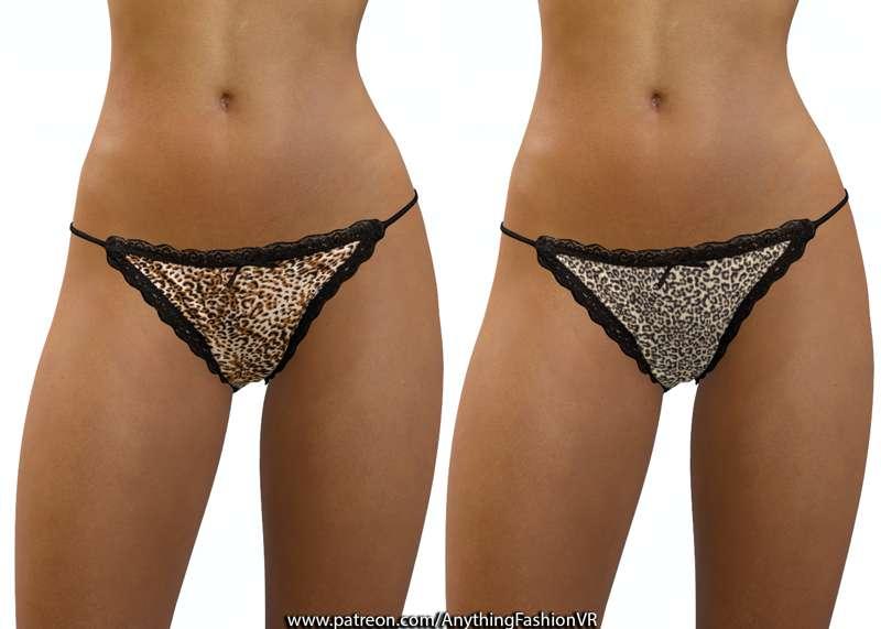 Realistic Leopard pattern panties. Inc 2 presets