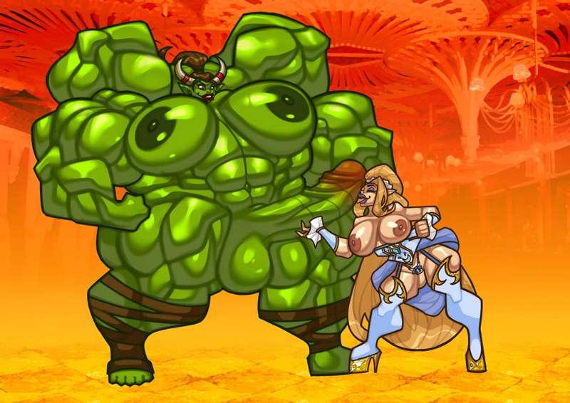 Four-Armed Futa Orc commission
