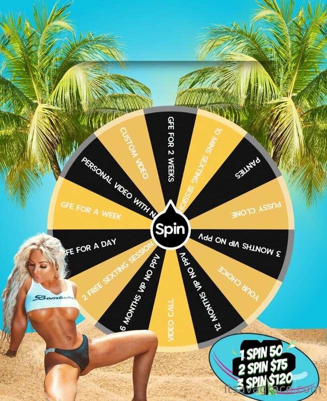✨VIP SPIN WHEEL✨ Maximum of 3 spins are you feeling lucky to..