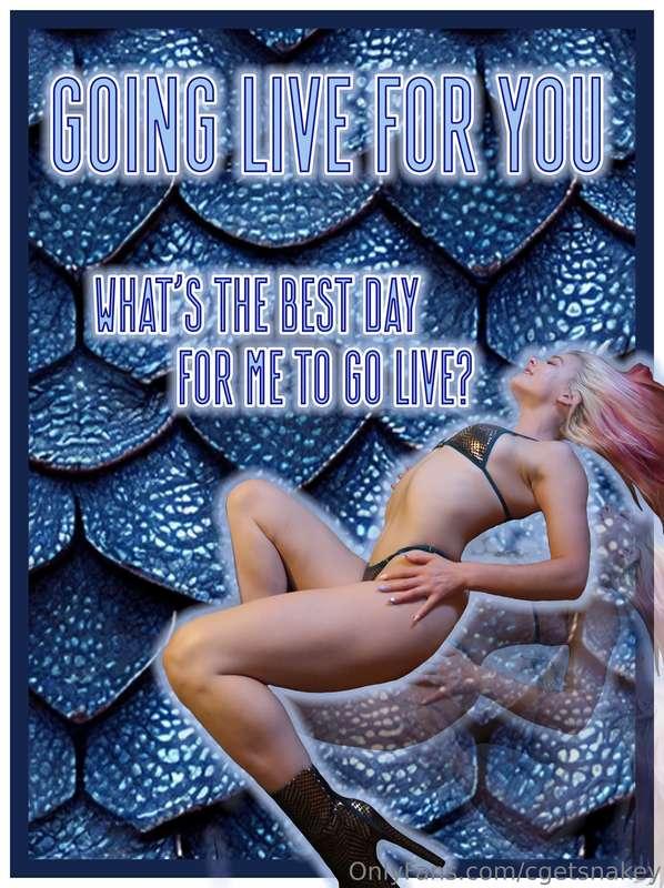 I will be going live for you once again!!!! 🥰 So so sooo exc..