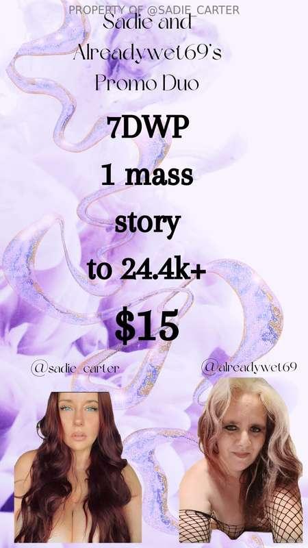 💥 PROMO ON 2 PAGES! 💥Exposure to 24.4k! $15✅️ 7 DAY WP✅️ 1 M..