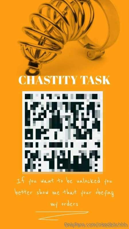 I’m going to punish you with a chastity task!