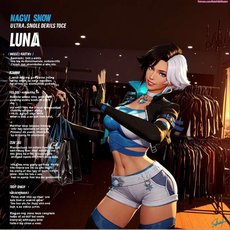 Luna Snow of Marvel Rivals Sexy Poses [Gen 2.5]