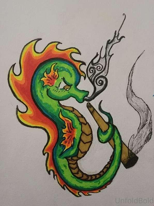 Did a drawing of a high seahorse yesterday