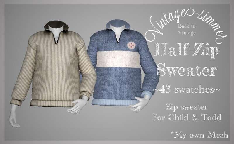 ˗ˏˋHalf-Zip Sweater ˎˊ˗ Public realase: November 27