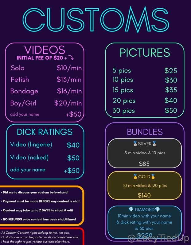 🎥📸 ***CUSTOM CONTENT*** 📸🎥

Remember I'm open to shooting cu..