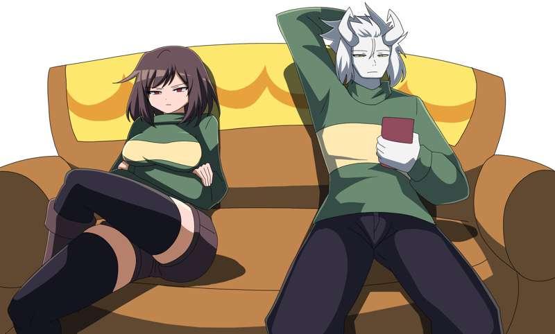 (Horny Chara and Casual Asriel) ANIMATION WIP
