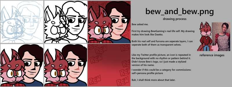 bew and bew - Drawing process