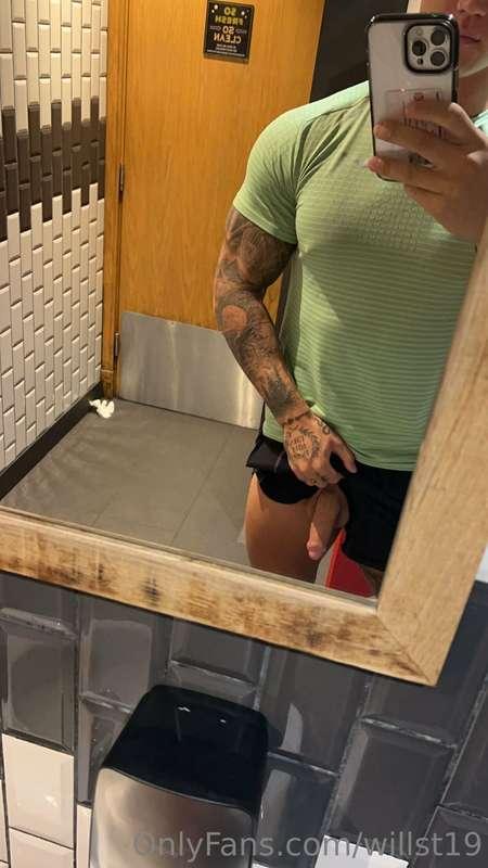Risk taking in public bathrooms >