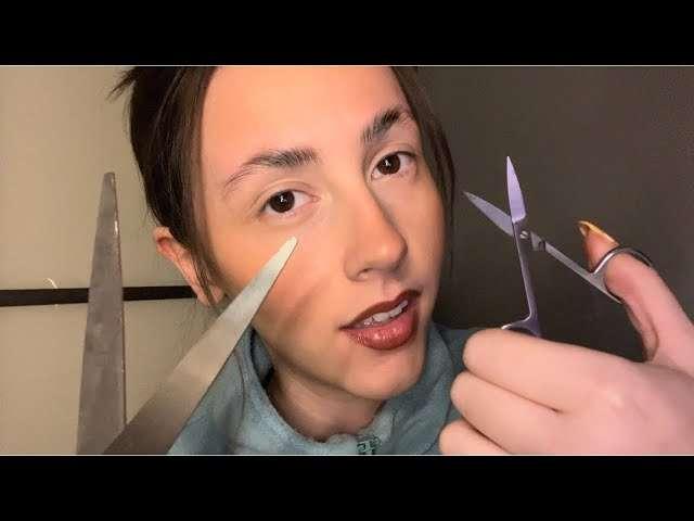 ASMR- Trying different hairstyles on you✂️
