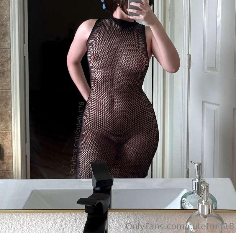 the holes in this dress are perfect for my nips to poke thro..
