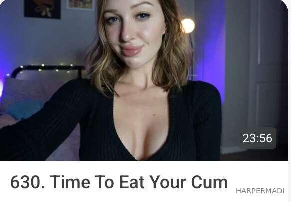 Time to Eat Your Cum - A somewhat affectionate and gentle fe..