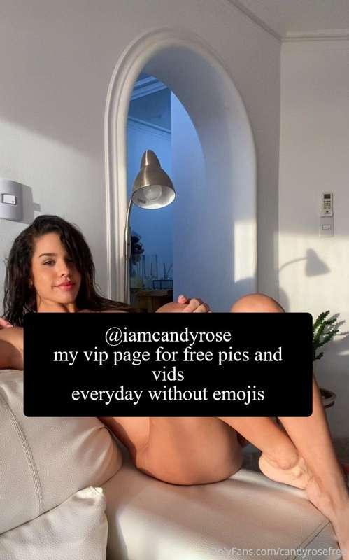 Follow my VIP page @iamcandyrose 😈💦🥰💦