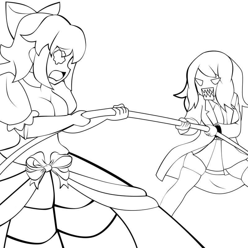 Teacher vs. Serena WIP and lines