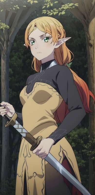 Tsundere Elf. Isekai Ojisan