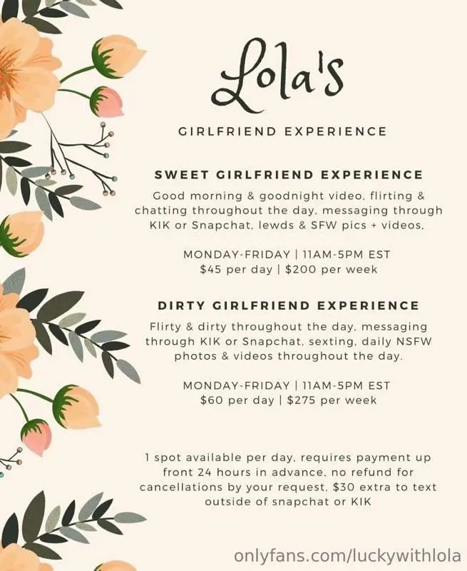 Girlfriend experience, anyone? ☺️