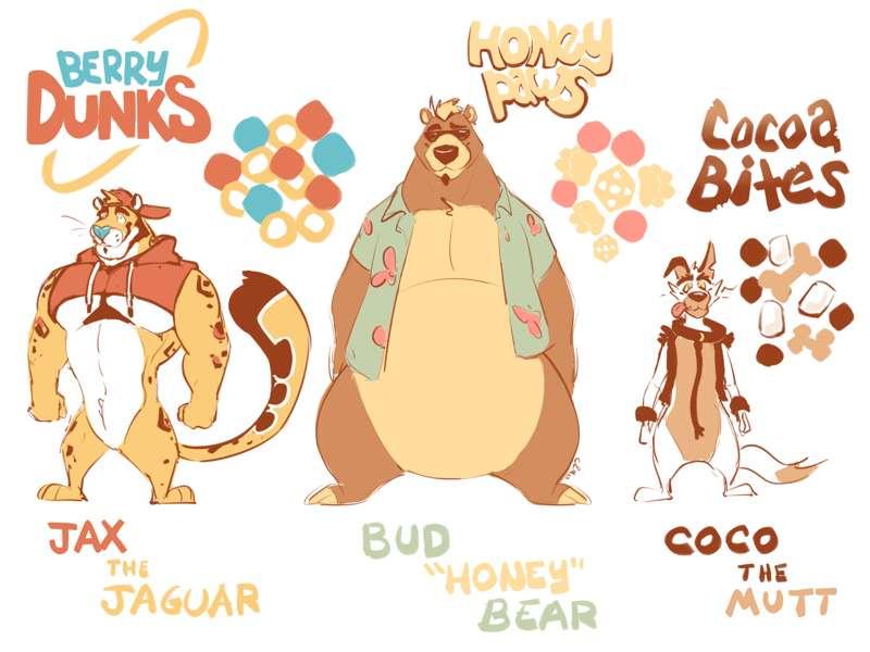 Cereal Mascots Concept.
