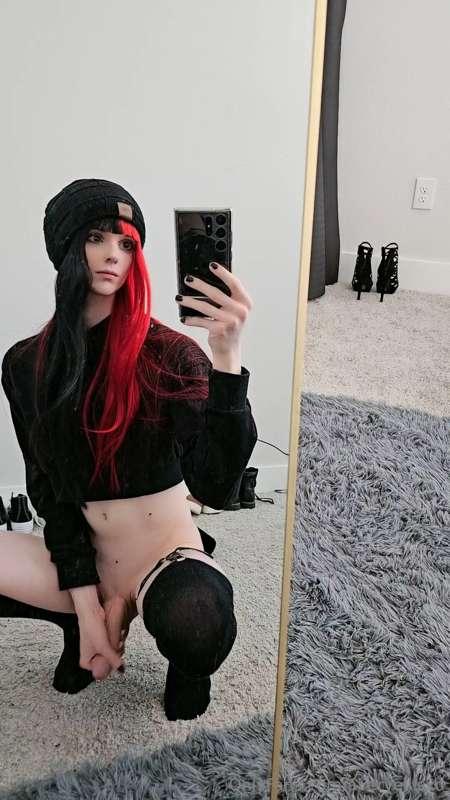 i can't stop thinking about you getting on your knees and le..