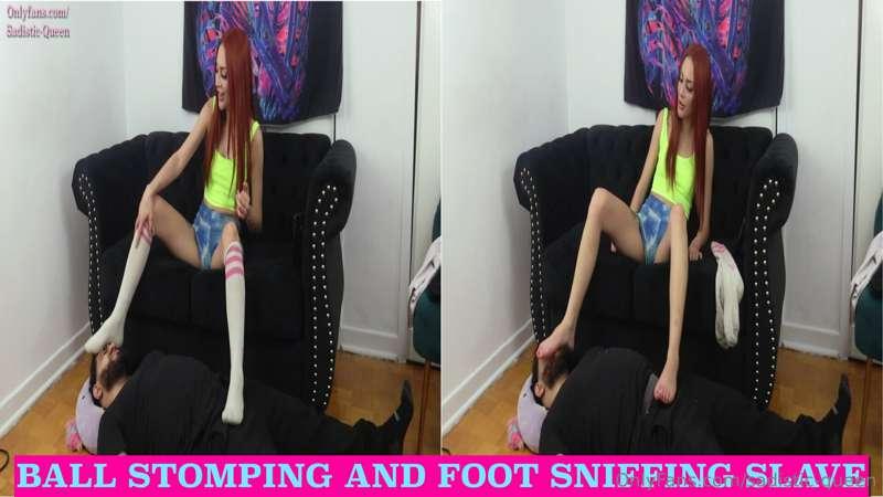 Ball Stomping and Foot Sniffing Slave - {HD 1080p}
_________..