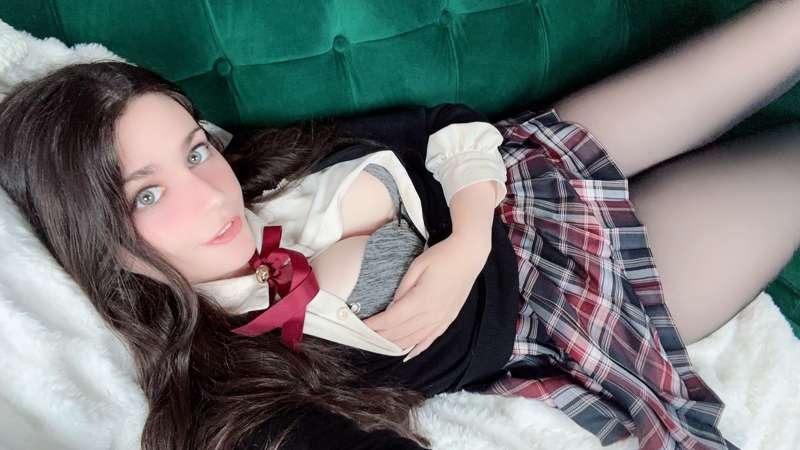 💕 Study Date Gone Spicy - Seamless Black Pantyhose with a Plaid Skirt💕