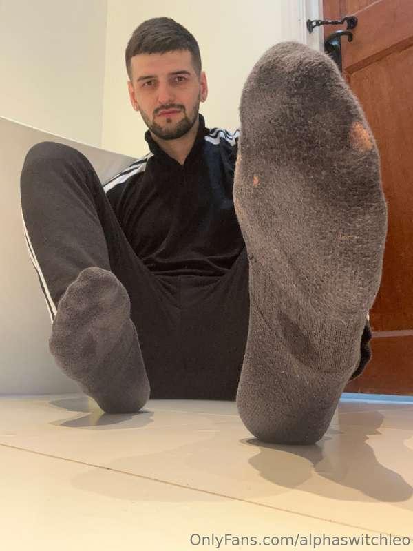 Get sniffing them sweaty stinky perfect socks 😈