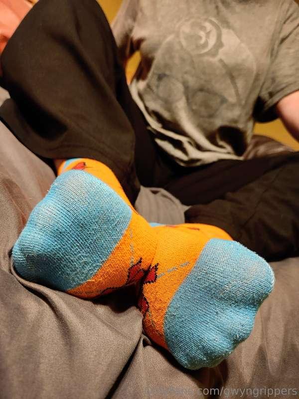 Sorry, my cuties, these lovely (and nice and smelly) socks h..