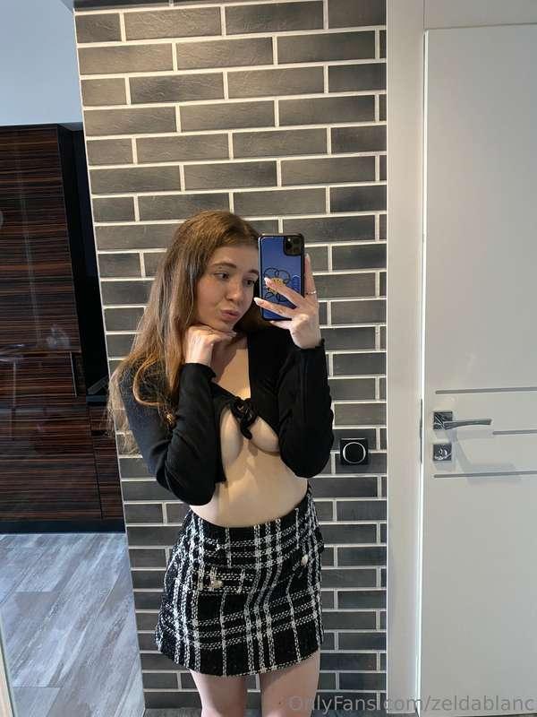 What's the first thing you want to shoot? Skirt or sweater? ..