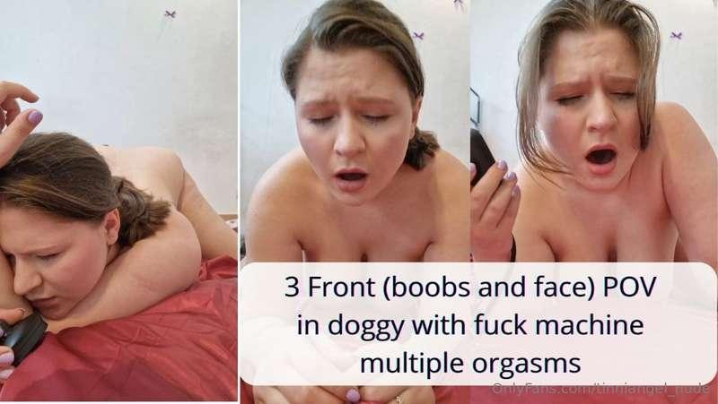 NEW VIDEOOOO (3) Front (boobs and face) POV in doggy with fu..