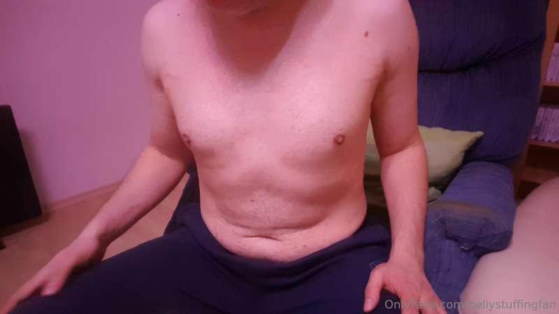 Here are some pics from my new belly stuffing video!