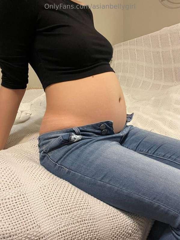 out of breath... my stomach taught, swollen with food, and f..
