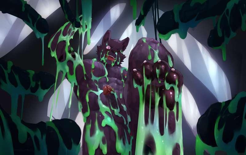 What lurks in the forest (slime theme)